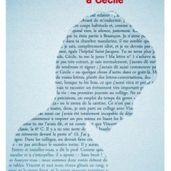 LETTRES A CECILE