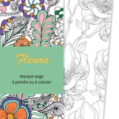 MARQUE-PAGES A PEINDRE OU A COLORIER - FLEURS
