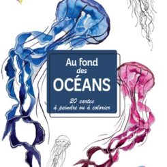 MON CARNET CREATIF - AU FOND DES OCEANS - 20 CARTES A PEINDRE OU A COLORIER