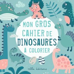 MON GROS CAHIER DE DINOSAURES A COLORIER