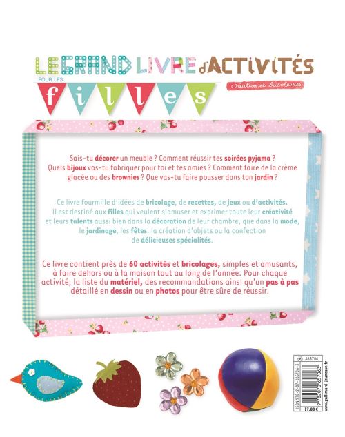 LE GRAND LIVRE D'ACTIVITES POUR LES FILLES CREATIVES ET BRICOLEUSES – Image 4