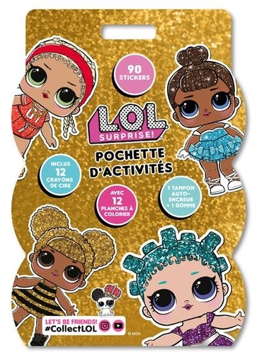POCHETTE D'ACTIVITES - DOREE - LOL